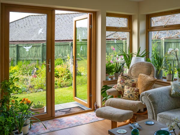 Sunroom with French Doors Scotland